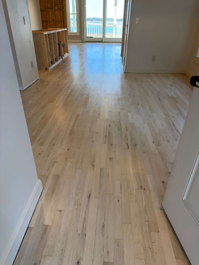 Hardwood floor refinishing Charleston SC grand foyer
